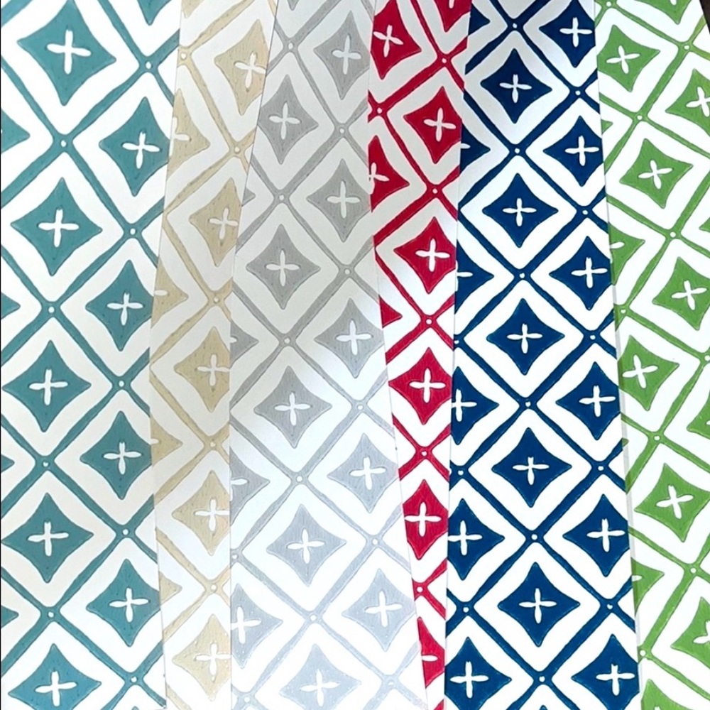 6 Large Colorful Geometric Patterned Textured DIY Sheets/Wallpaper Sample Sheets